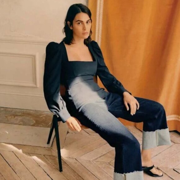 Zara Voluminous Puff Sleeve Square Neckline Top Size XS,S NEW WITH TAG! - Picture 5 of 8